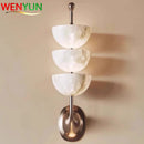 Ljojo Marble Copper Wall Lamp: Modern Minimalist High-End Luxury for Living Room and Hotel Rooms