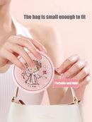 Ljojo LED Lighted Rechargeable 10x Magnifying Makeup Mirror, Foldable Double Sided Travel Beauty Mirror
