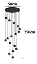 Ljojo LED Pendant Light Chandeliers for Living Room Staircase Indoor Lighting