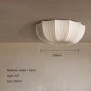 Nordic Wabi Sabi Fabric Pendant Light Chandelier for Living Room by Ljojo