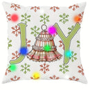 Ljojo LED Christmas Snowflake Pillowcase - Festive Home Decor & Party Accent