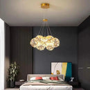 Modern Glossy Glass Ball LED Chandelier for Living Rooms by Ljojo
