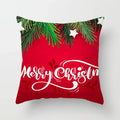 Ljojo Merry Christmas Green Pillowcase Sofa Decoration Cover
