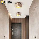 Ljojo Yellow Travertine Ceiling Light | Wabi-sabi Style Fixture for Bedroom and Living Room