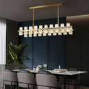 Vintage Living Room LED Pendant Light Crystal Lamp Brass/chromium/black Metal Dining Room Atmosphere Lighting by Ljojo