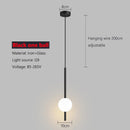 Ljojo Long Line Black/Gold Pendant Light for Bedroom and Living Room Wall Decor