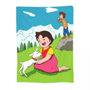 Heidi Alps Fleece Blanket Soft Cozy Throw Bedding for Sofa by Ljojo