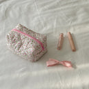 Korean Flower Makeup Bag Travel Pouch | Ljojo Portable Cosmetic Organizer