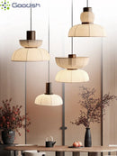 Japanese Wabi Sabi Pendant Lights: Lovely Cloth Bowl LED Lamps for Home Decor by Ljojo