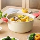 Ljojo 24cm Soup Pot Non Stick Large Capacity Stewing Pot Kitchen Accessory