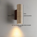 Ljojo LED Wall Lamp Switch Bedroom Yellow Travertine Stone Black Iron Zen Light