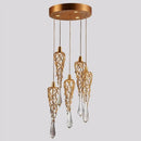 Ljojo Luxury Crystal LED Chandelier - Modern Silvery Tree Branch Bedroom Light