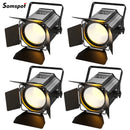 Ljojo™ 4PCS 200W LED COB Par Lights Barndoor Warm&Cold White Spotlights