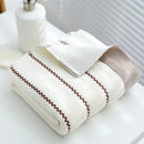 Ljojo Luxury Soft Embroidered Beach Towel - Super Absorbent and Quick Dry