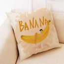 Fruit Girl Print Linen Pillowcase by Ljojo: Office Car Living Room Sofa Decor