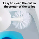Ljojo Long Handle Toilet Brush with Standing Base - Bathroom Cleaning Tool