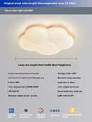 Nordic Wood Grain Ceiling Light Minimalist Modern Fixture for Bedroom Dining Room by Ljojo