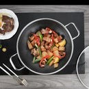 Ljojo 32cm Stainless Steel Non Stick Wok Pan Durable Induction Gas Stove Pot