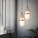 Milky White Glass Chandelier Pendant Light for Bedroom Living Room | Ljojo