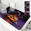 Halloween Pumpkin Head Ghost Absorbent Drying Mat by Ljojo