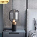 Ljojo Marble Glass Desk Lamp: Modern Light Luxury Living Room Bedroom Decor