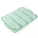 Ljojo 4-Grid Silicone French Bread Baking Mold - Nonstick Baguette Tray