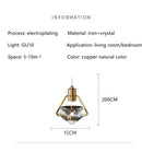 Luxury Crystal Diamond Chandelier Pendant Light for Bedroom & Living room by Ljojo
