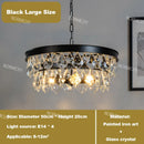 American Classic Crystal LED Pendant Chandelier for Living Room Bedroom by Ljojo