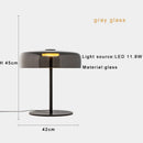 Green Glass Table Lamp for Home Office Bedroom Nightstand, Ljojo Luxury Desk Light