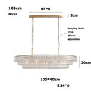 Dimmable LED Glass Chandelier for Living Dining Room Decor by Ljojo