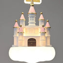 Pink Princess Castle Crown Girls' Room Pendant Light by Ljojo
