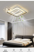Ljojo Luxury Bladeless Ceiling Fan Light for Master Bedroom - Silent Vaneless Design