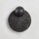 Ljojo LED Wall Light Pull Chain Switch Black Travertine Wall Decor