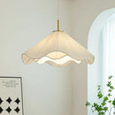 Nordic Fabric Led Chandelier Modern White E27 Pendant Lights - Ljojo