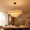 Ljojo Medieval Style Retro Linen Fabric E27 Pendant Lights For Living Room Décor