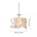 French Restaurant Pendant Lamp Modern Cream Iron Chandelier Bedroom Dining Table White Butterfly - Ljojo