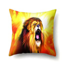 Lion Pattern Polyester Cushion Cover by Ljojo - Home decoration Pillow Cover