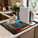 Absorbent Draining Mat for Kitchen & Bathroom by Ljojo - Quick Dry & Antiskid