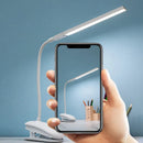 Ljojo LED Clip Reading Lamp Touch Control Dimmable Eye Protection Study Dormitory Office
