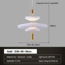Minimalist Chandelier Light Pleated Restaurant Pendant Lamp - Ljojo