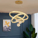 Ljojo Luxury Crystal Pendant Chandelier for Living Room Dining Room Lighting
