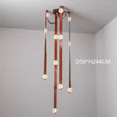 Italian Minimalist LED Chandelier Lighting for Living Room Stairwell by Ljojo