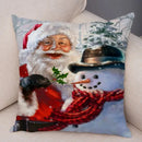Christmas Santa Claus Pillowcase - Ljojo Christmas Day Party Sofa Decoration Gift