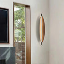 Ljojo Minimalist Peach Wood LED Wall Lamp for Homestay Bedroom and Living Room