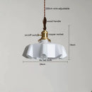 Ljojo Milky Yellow Glass LED Pendant Lights - Copper Nordic Hanging Lamp