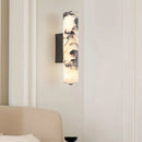 Ljojo Marble Wall Light Dimmable Sconce Black Metal Bedroom Stairs Stone Lamp