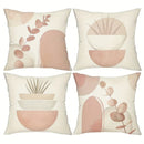 Geometric Leaf Pattern Pillow Cover for Bohemian Home Decor - Ljojo
