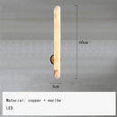 Ljojo Marble & Copper LED Wall Lamp for Bedroom, Living Room, Bathroom Lighting