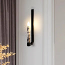 Ljojo Minimalist American Style Wall Lamp Natural Marble E14 Bulb Metal Sconce