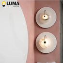 Ljojo Marble Moon LED Wall Sconces for Modern Home Bedroom Decor